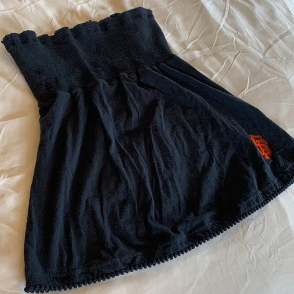 SF Giants Black Strapless Top Womens Size M Black San Francisco Giants Shirt - Picture 8 of 8